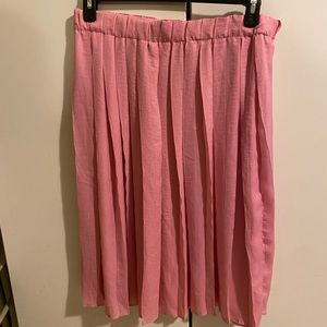 Baby Pink pleated skirt